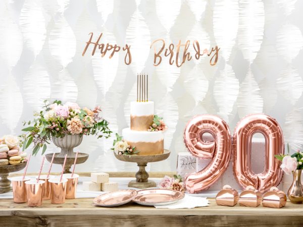 Foil Balloon Number ''9'', 35cm, rose gold