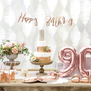 Foil Balloon Number ''9'', 35cm, rose gold