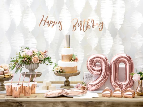 Foil Balloon Number ''9'', 35cm, rose gold