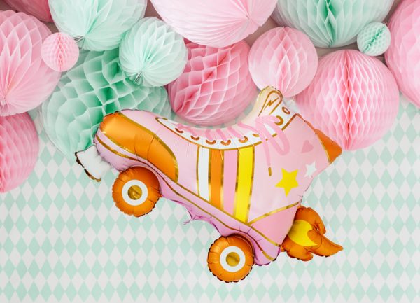 Foil balloon Roller Skate, 74x51cm, mix