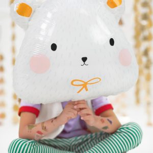 Foil balloon Polar bear, 51x45cm, mix