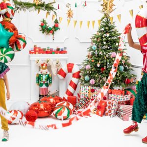 Standing foil balloon Nutcracker, 34x85cm, mix