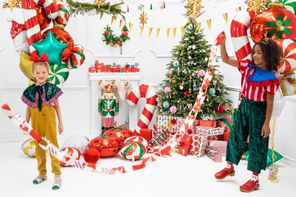 Standing foil balloon Nutcracker, 34x85cm, mix