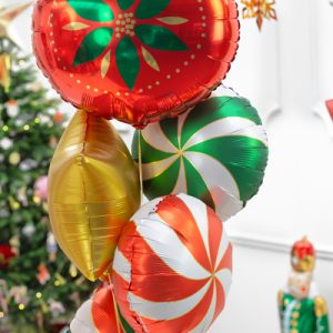 Foil balloon Christmas Bauble, 45x45cm, mix