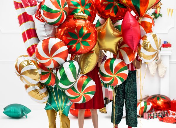 Foil balloon Christmas Bauble, 45x45cm, mix