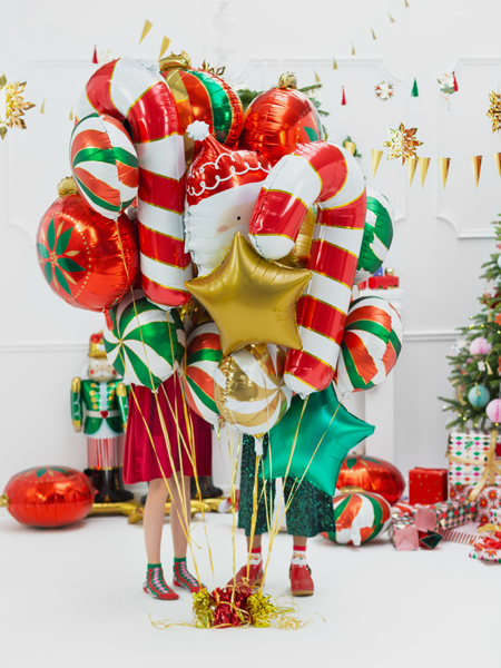 Foil balloon Christmas Bauble, 45x45cm, mix