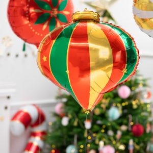 Foil balloon Christmas Bauble, 51x49cm, mix