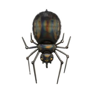 Foil balloon Spider, 60x101cm, black