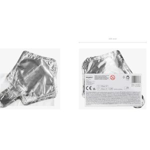 Foil balloons Stars, 12cm, silver (1 pkt / 25 pc.)