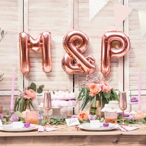 Foil Balloon &, 35cm, rose gold