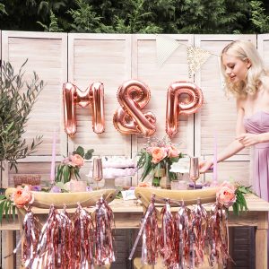 Foil Balloon &, 35cm, rose gold