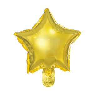 Foil balloons Star, 25 cm, gold (1 pkt / 25 pc.)