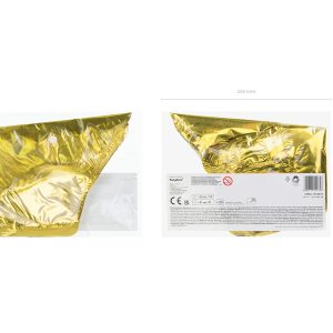 Foil balloons Star, 25 cm, gold (1 pkt / 25 pc.)