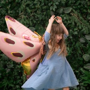 Foil balloons Butterfly, 120x87 cm, mix