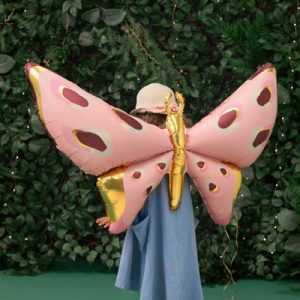 Foil balloons Butterfly, 120x87 cm, mix