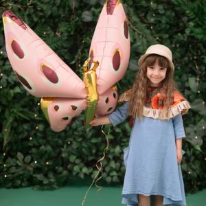 Foil balloons Butterfly, 120x87 cm, mix