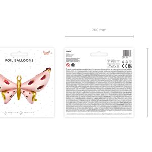 Foil balloons Butterfly, 120x87 cm, mix
