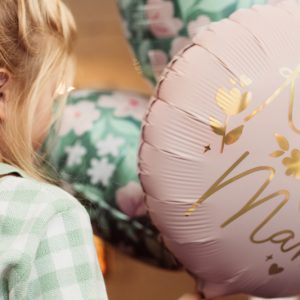 Foil balloon ''Kocham Cię Mamo'', 45 cm, pink