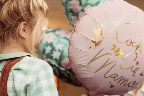 Foil balloon ''Kocham Cię Mamo'', 45 cm, pink