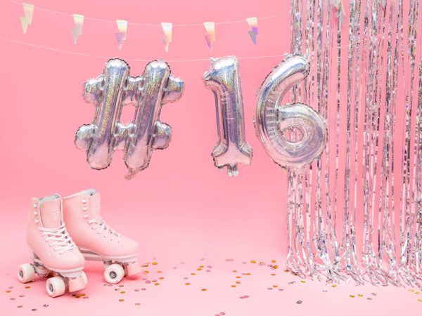 Foil Balloon #, 35cm, holograficzny