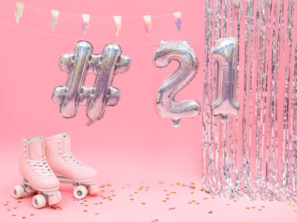 Foil Balloon #, 35cm, holograficzny