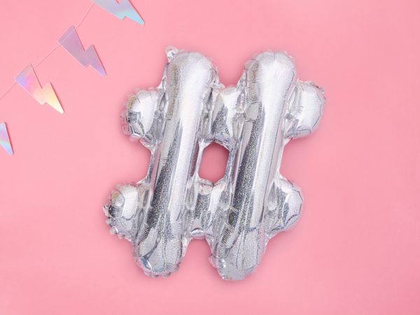 Foil Balloon #, 35cm, holograficzny