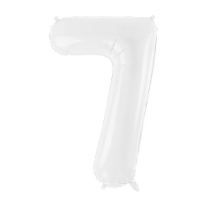 Foil ballon Number ''7'', 86 cm, white