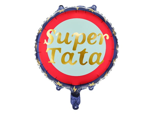 Foil balloon Super Tata, 45 cm, mix