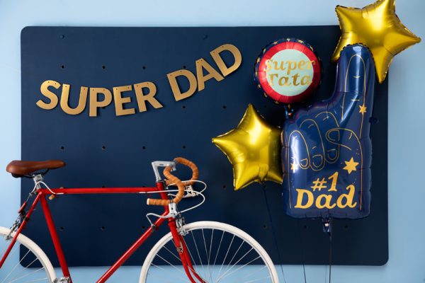 Foil balloon Super Tata, 45 cm, mix