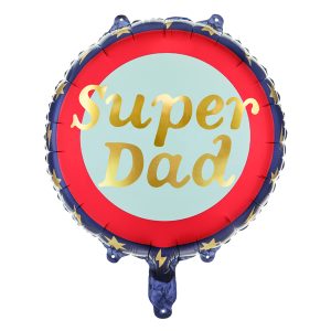 Foil balloon Super Dad, 45 cm, mix