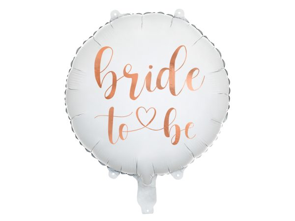 Foil balloon Bride to be 45cm, white