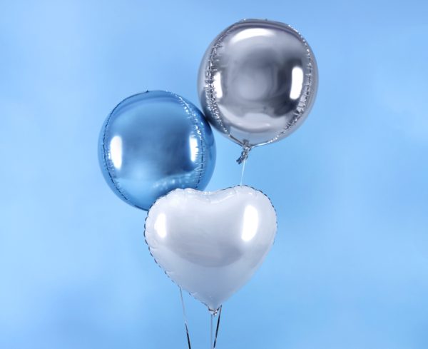 Foil Balloon Ball, 40cm, silver