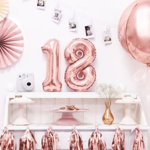 Foil Balloon Ball, 40cm, rose gold