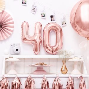 Foil Balloon Ball, 40cm, rose gold