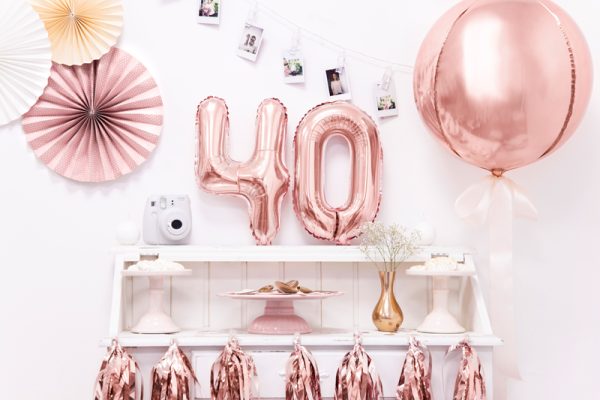 Foil Balloon Ball, 40cm, rose gold