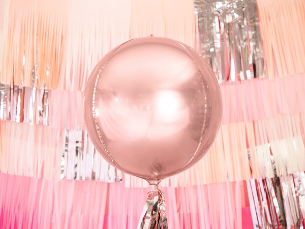 Foil Balloon Ball, 40cm, rose gold