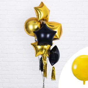 Foil Balloon Ball, 40cm, gold