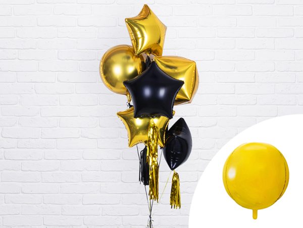 Foil Balloon Ball, 40cm, gold