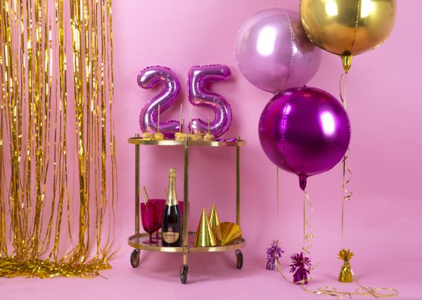 Foil Balloon Ball, 40cm, gold