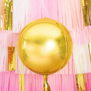 Foil Balloon Ball, 40cm, gold