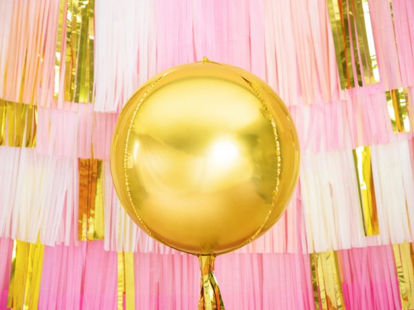 Foil Balloon Ball, 40cm, gold