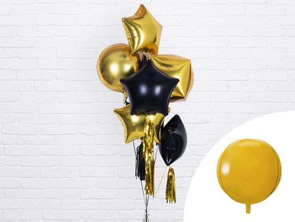Foil Balloon Ball, 40cm, gold