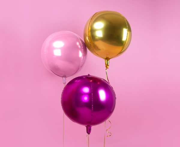 Foil Balloon Ball, 40cm, light pink