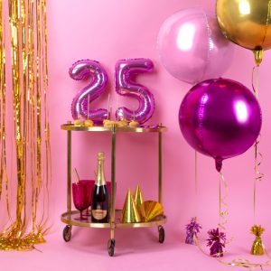 Foil Balloon Ball, 40cm, light pink