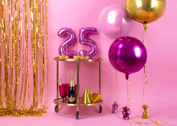 Foil Balloon Ball, 40cm, light pink