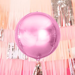 Foil Balloon Ball, 40cm, light pink