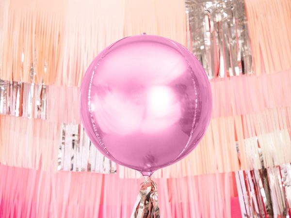 Foil Balloon Ball, 40cm, light pink