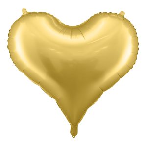 Foil balloon Heart, 75x64,5 cm, gold