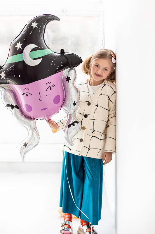Foil balloon Witch, 73,5x101 cm, mix