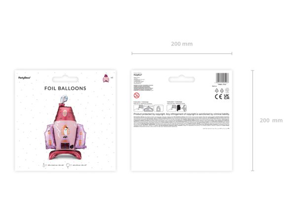 Foil balloon Haunted House, 89,5x116,5 cm, mix